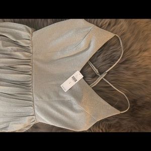 Anthropologie Silver Dress